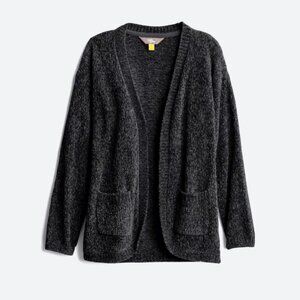 Rumi & Ryder | Chenille Curved Hem Cardigan | Black | XS